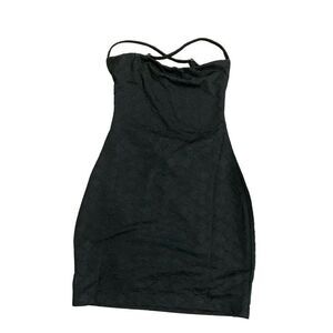 Luvalot womens solid black new Bodycon tank mini dress 2 xs